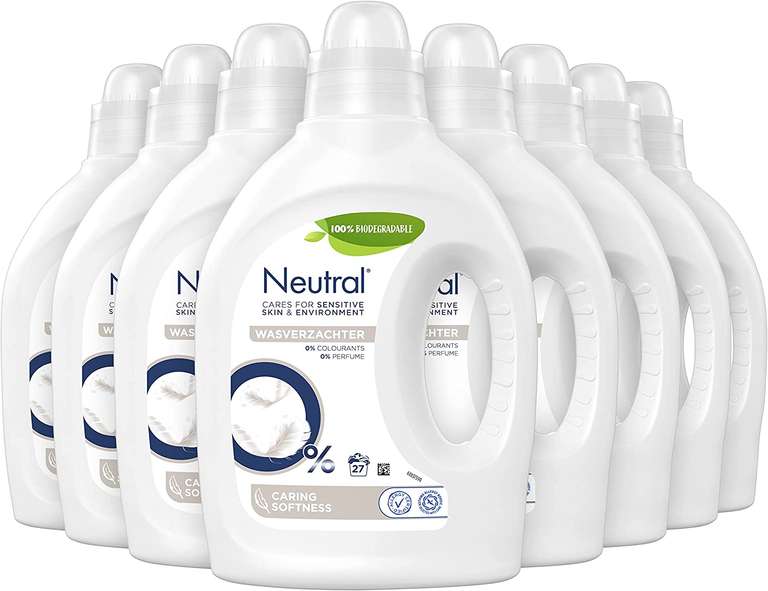 Neutral Parfumvrij Wasverzachter, voor een zachte en antistatische was - 10 x 27 wasbeurten - Voordeelverpakking
