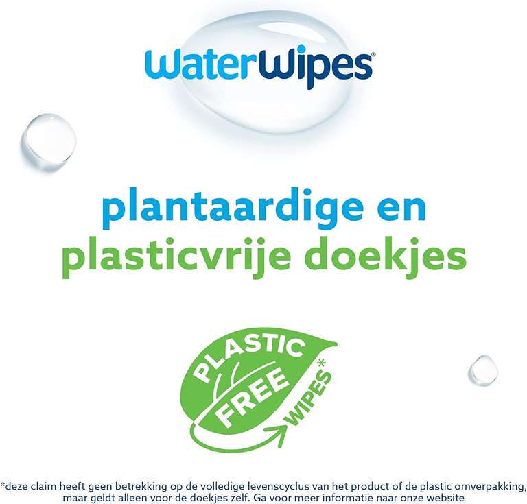 WaterWipes plasticvrije babydoekjes 720 stuks (12 verpakkingen)