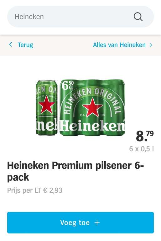 [lokaal] Heineken Tray halve liters @ Albert Heijn Enschede
