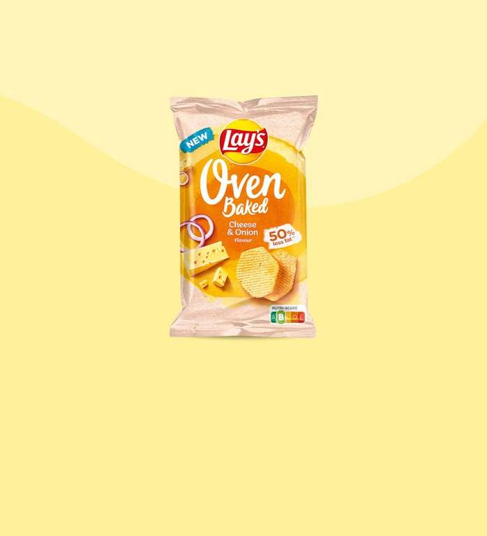Lays oven baked Cheese onion voor €0,50 via Scoupy