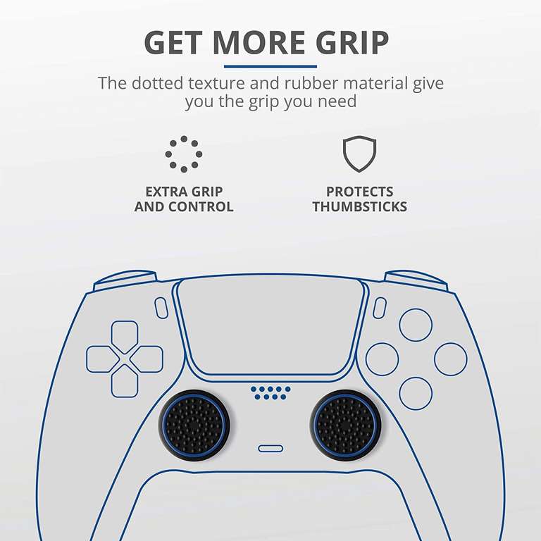Trust Gaming GXT 266 4-pack Thumb Grips/Glow in the Dark voor PS5 Controller/DualSense