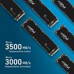Crucial P3 1TB CT1000P3SSD8 PCIe 3.0 3D NAND NVMe M.2 SSD, tot 3500MB/s