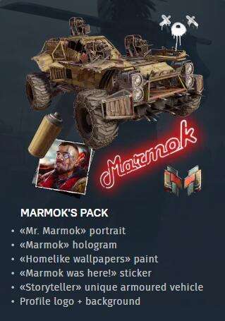 Gratis Marmok's Pack @ Crossout