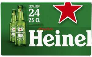 Heineken bier, 24 flesjes NU €10,00 (zonder statiegeld)