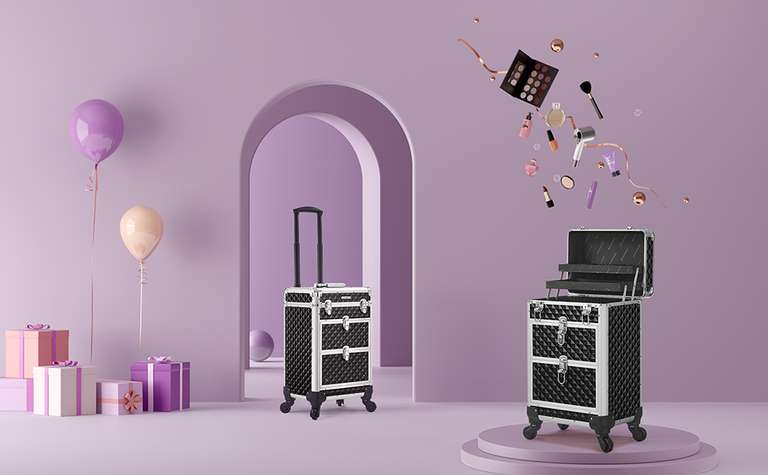 Make-uptrolley van songmics voor €67,49 @ Amazon NL