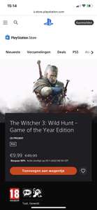 The Witcher 3: Wild Hunt - Game of the Year edition Playstation Store