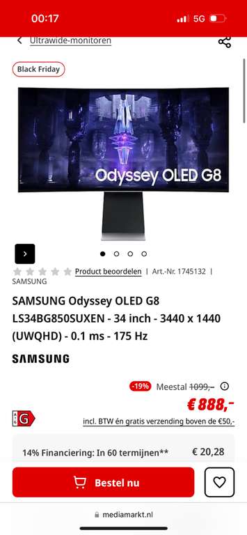 Samsung Odyssey G8 OLED