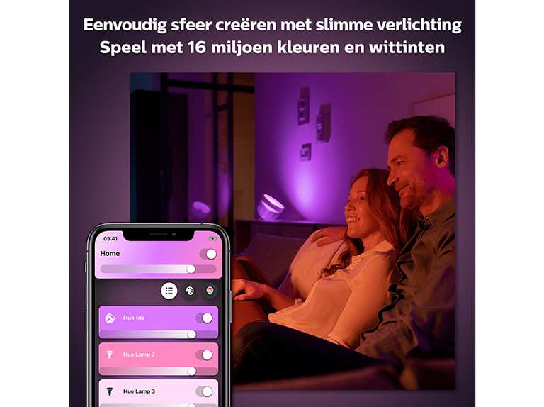 Philips Hue White and Color Ambiance Iris tafellamp (wit)