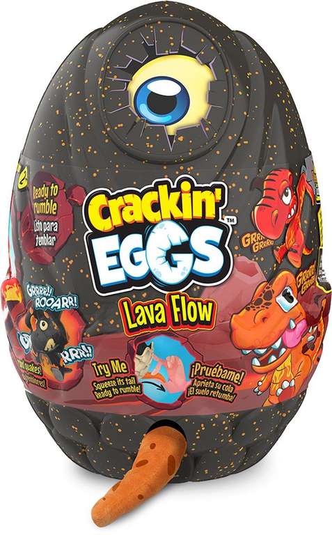 Crackin' Eggs - Reuzachtig Dino ei - Lava Flame Terrordactyl electronische plush @dagknaller