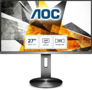 AOC Q2790PQE 27" Monitor (Grijs, 2x HDMI, DisplayPort, 2x USB-A 3.2, 5 Gbit/s)