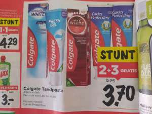 Vomar: Colgate tandpasta 2 + 3 gratis