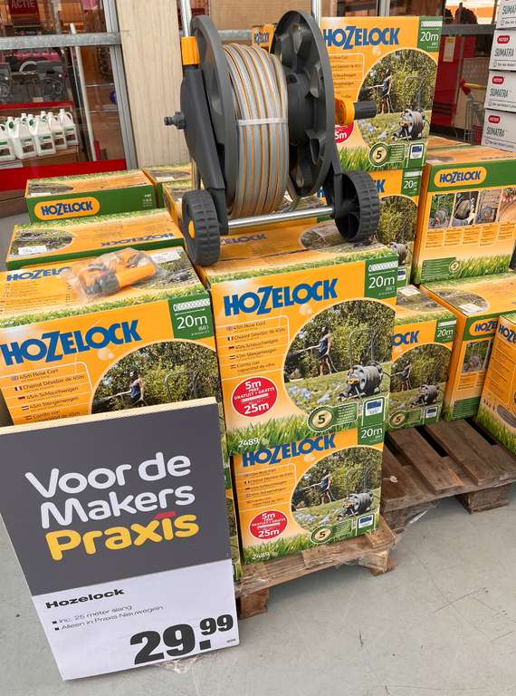 [LOKAAL] Hozelock 25m tuinslang + slangenwagen @Praxis Nieuwegein €29,95