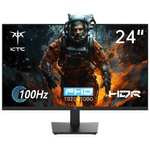 KTC H24V13 24" gaming monitor (1920x1080, 100 Hz, HDR10, 16ms, FreeSync/G-Sync) voor €82,99