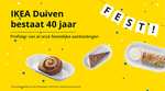 Ikea Duiven 40 jaar --> gratis gebakje (+ onbeperkt koffie of thee) en €4 voor Diner, Lunch of 2 Ontbijtjes