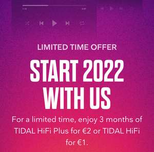 [Nieuwe klanten] 3 maanden Tidal HiFi Family voor 1€ | HiFi Plus Familie voor €2