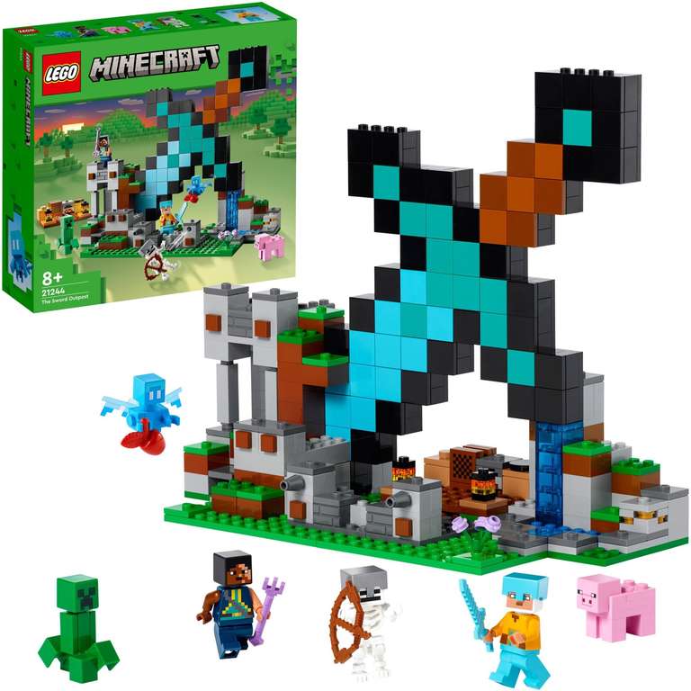 LEGO Minecraft - Uitvalbasis Zwaard Constructiespeelgoed (21244)
