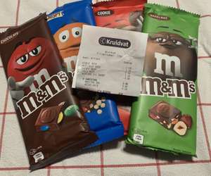 M&M Chocoladereep 1+1 Gratis (Kruidvat)