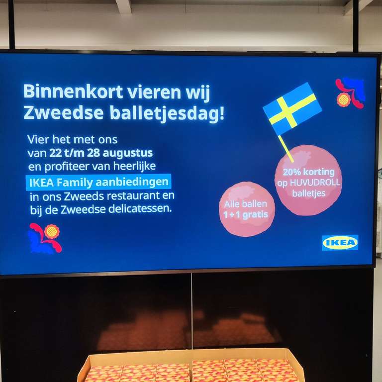 IKEA Zweedse balletjesdag (alle ballen 1 + 1)