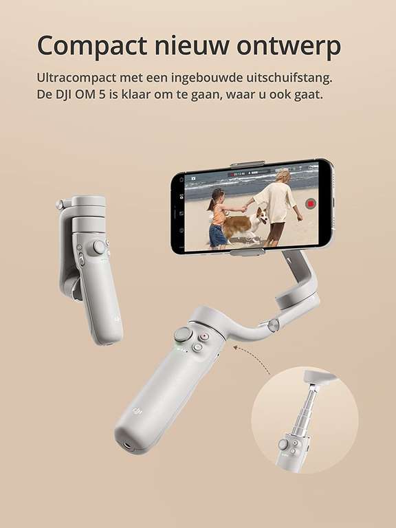 DJI OM 5 Smartphone gimbal-stabilisator (grey)