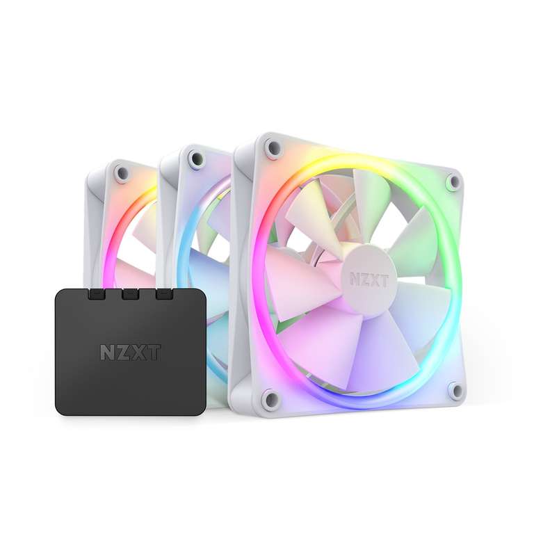 NZXT F120RGB - Triple & RGB Lighting Controller Wit, 120mm