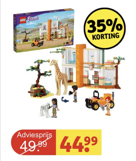 Lego 35% korting diverse sets bij Kruidvat