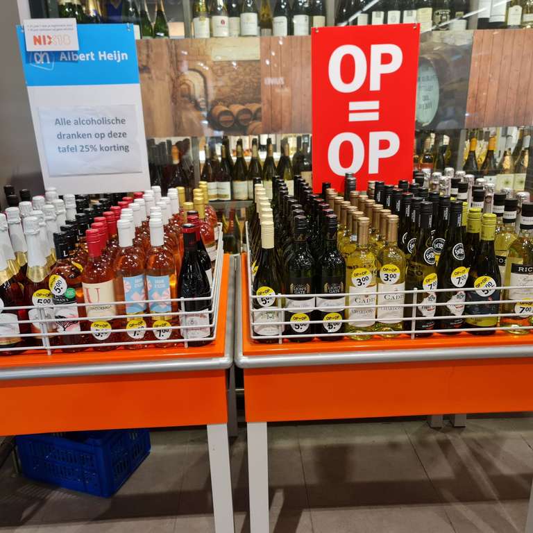 [lokaal] Verschillende alcoholische dranken afgeprijsd bij Albert Heijn ZMC Zaandam