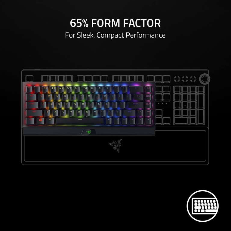 Razer BlackWidow V3 Mini HyperSpeed 65% Wireless Keyboard