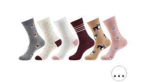 6 Paar Monfoot Grappige Sokken | Dames (iBOOD)