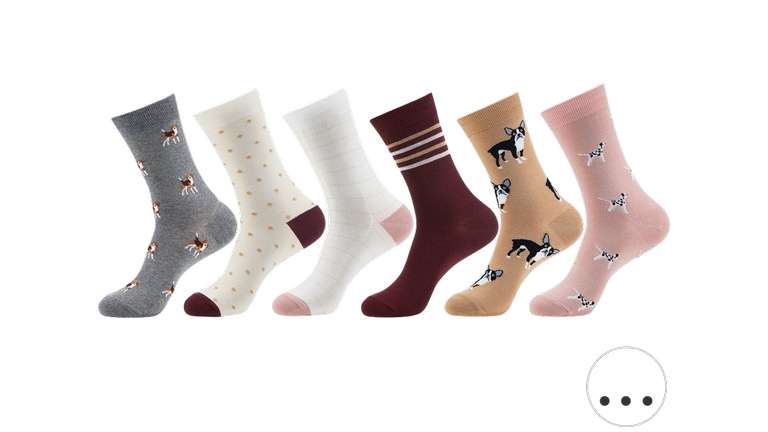 6 Paar Monfoot Grappige Sokken | Dames (iBOOD)