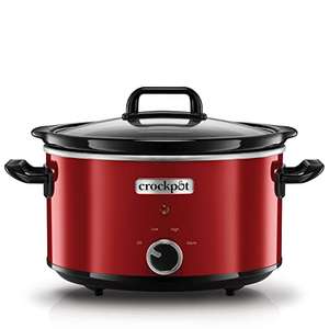 [Amazon.es Prime] Crock-Pot Slow Cooker, 2 temperatuurinstellingen + warmhoudfunctie, 3,5 liter (3-4 personen), rood [SCV400RD]