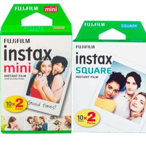 Instax Mini color film en Instax Square color film 2x10 - Kruidvat