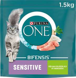 Purina ONE Sensitive - Kattenvoer - Kalkoen - 6 x 1.5kg (mogelijke prijsoeps)