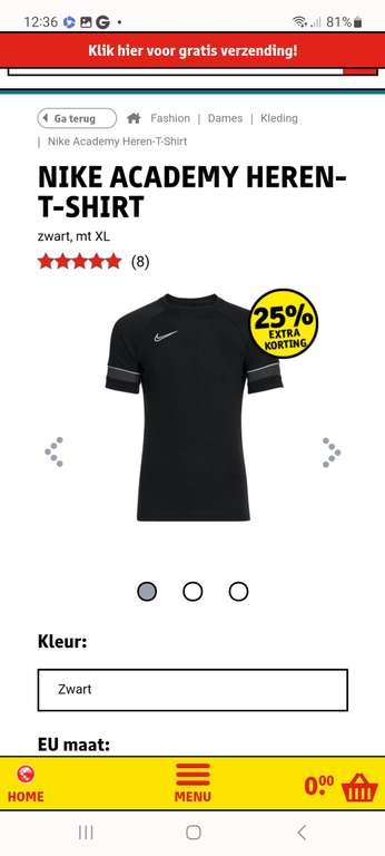 Nike Academy Heren-T-Shirt extra korting