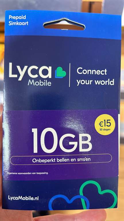[LOKAAL?] Lyca Mobile Simkaart met 10GB data bij Big Bazar