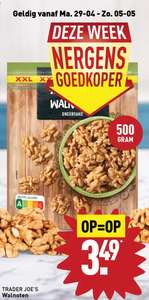500 gram walnoten voor €3,49 @Aldi