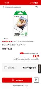 20 instax mini fujifilm voor €9,99