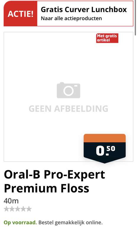 [trekpleister] 2 Oral-B Pro-Expert Premium Floss voor €1 + gratis curver lunchbox twv €8,99