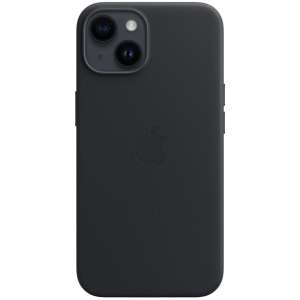 Apple Leather Backcover MagSafe voor de iPhone 14 Midnight voor €31,49 @ Smartphonehoesjes.nl