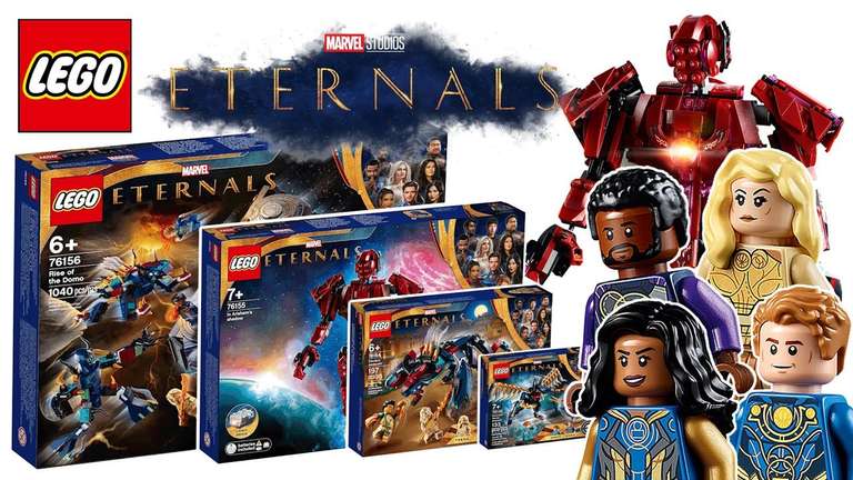 Alle Lego Marvel Eternals sets (76145, 76154, 76155, 76156) met 50% korting bij Brickshop