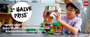 2e halve prijs op LEGO sets van City, Friends, Super Mario en Minecraft