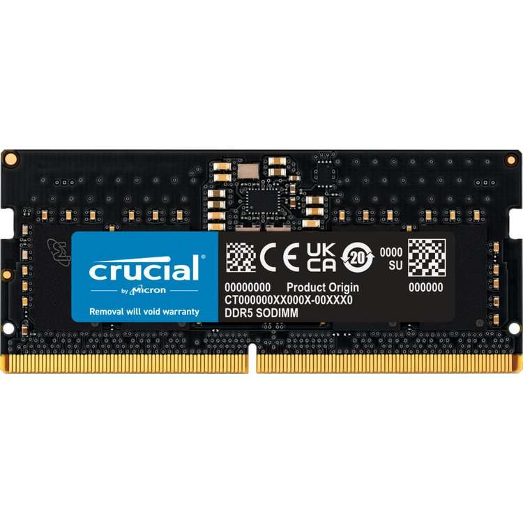 Crucial DDR5 8GB (1x8GB) 4800MHz CL40