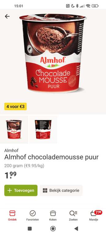 Almhof Chocolademousse puur []