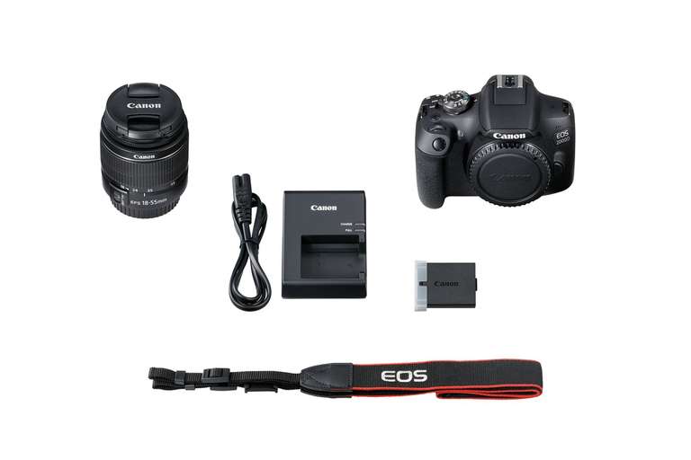CANON EOS 2000D + EF-S 18-55 DC + SB130 cameratas + 16GB geheugenkaart voor €388 @ Mediamarkt