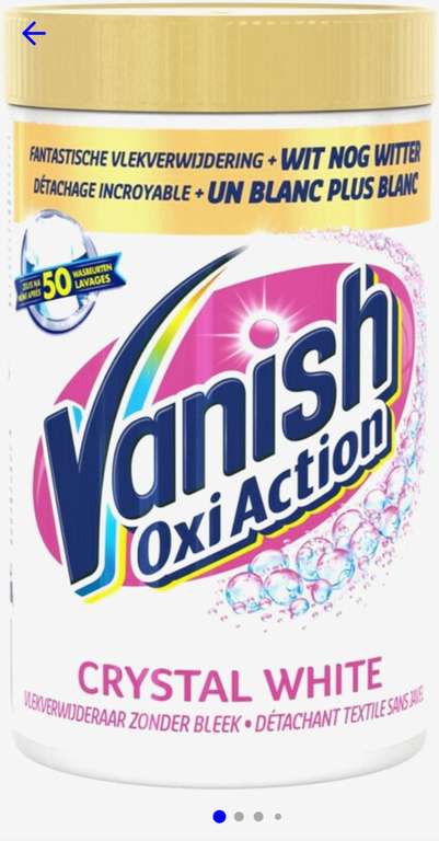 Vanish oxi advamce whitening booster poeder 1,2 kg