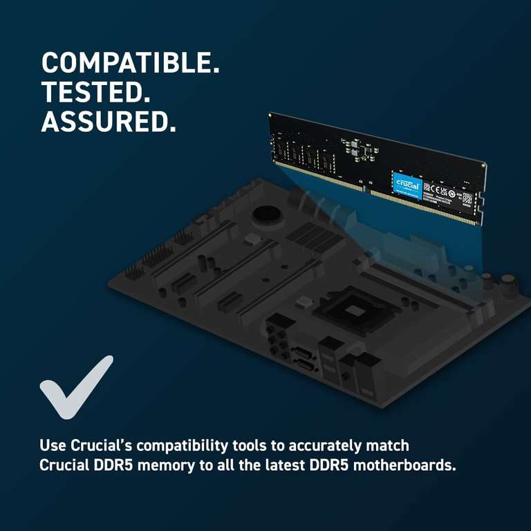 (Prime) Crucial RAM CT2K16G48C40U5 32GB Kit (2x16GB) DDR5 4800MHz CL40 Desktop Geheugen