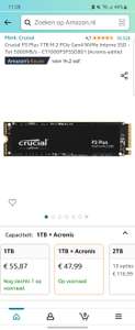 Crucial P3 Plus 1TB SSD 5000mb/s