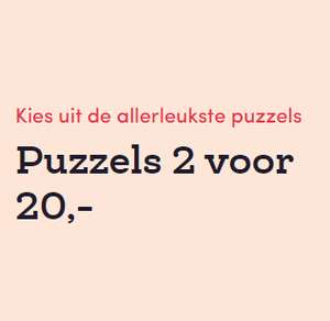 2 Clementoni puzzels voor €20,- bij Bookspot