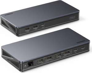 UGREEN USB C 9-in-1 Revodok Docking Station (2x HDMI, 2x DP 4K@60Hz, 100W PD) voor €119,99 @ Amazon NL