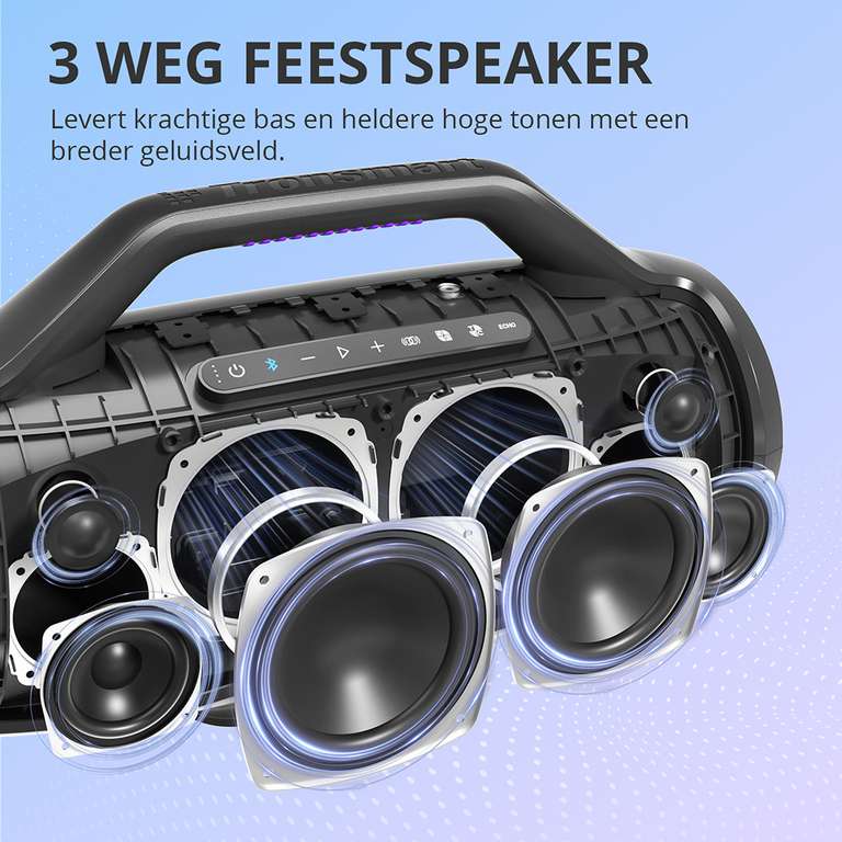 Tronsmart Bang Max 130W draagbare speaker + Tronsmart Trip 10W voor €139 @ Geekbuying