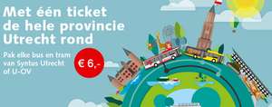 Provincie Utrecht Dal Dagkaart voor €6,-
